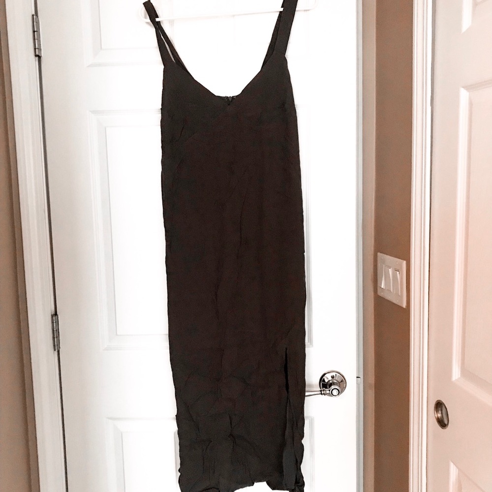 Strappy Dark Olive Green Dress
